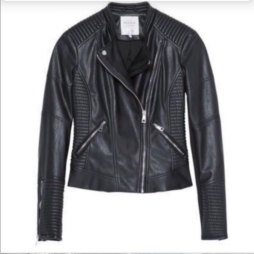 Zara Faux Leather Jacket L